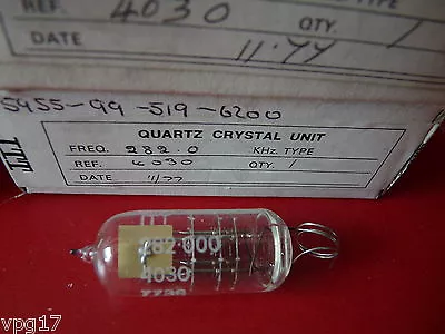 282 KHz   ITT  CRYSTAL UNIT NATO No. 5955-99-519-6200 NEW 1 PC • £16