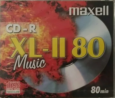 £3.99 • Buy Maxell CD-R80 XL-II 80 Mins Music Audio Blank Recordable Disc CDR - NEW & SEALED