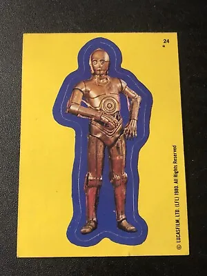1980 Topps Star Wars: The Empire Strikes Back Stickers C-3PO #24 NM • $4