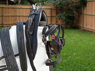 Nylon Webbing Cart Driving Harness Set Black Colour In All Sizes • £89.99