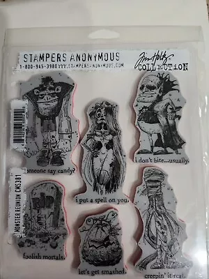 Tim Holtz Stampers Anonymous Monster Reunion Stamps CMS381 • $13.99