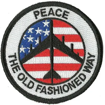 BuckUp Tactical Patch Hook Peace The Old Fashion Way B-52 3   • $5.95