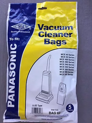 Dust Bags For Panasonic U-2E U20E U20AB Upright Vacuum Hoover Dust Bags 5 Pack • £5.50