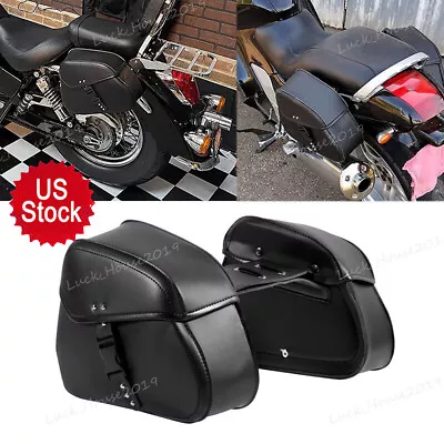 2X Saddle Bags Saddlebag Luggage For Suzuki Boulevard M109R M50 M90 M95 C90 S40 • $61.15