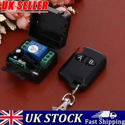 12V Remote Switch Two Key Mini Remote Control Switch For Home Industrial Control • £7.34