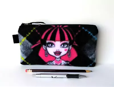 Zipper Purse Makeup Bag Pencil Phone Case Monster High Draculaura Doll Gift • $8.99