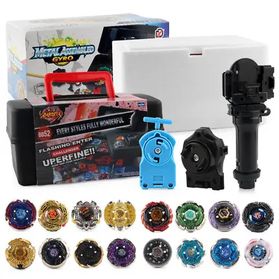 8Pcs Beyblade Burst Set Spinning With Grip Launcher+Portable Tool Box Case Gift • $73.66