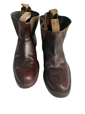 RM Williams Craftsman Boots 9 G W Oil Resistant Sole Sides Stretched • $150