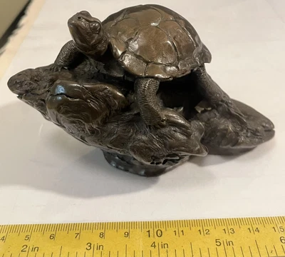 $47 • Buy Debi Pollock Bronze Turtle # 23 / 1000 1994