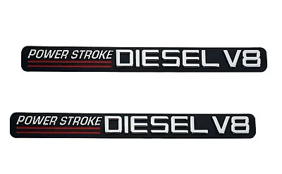 $25.99 • Buy 2PCS RH LH Door Stroke Diesel V8 Decal Emblem Badge For 99-04 250 Pickup Red