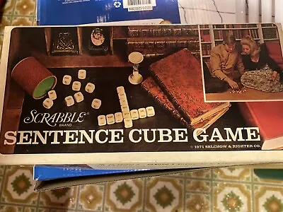Vintage Scrabble Sentence Cube Game 1971   • $8.50