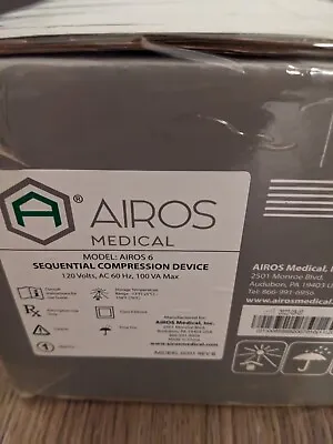 $349.99 • Buy Airos 6 Class 2 Sequential Compression Device With2 Leg Garments, Brand New! 