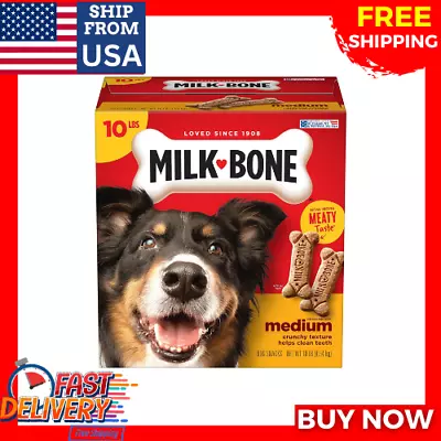 Milk-Bone Original Dog Biscuits Medium Crunchy Dog Treats 10 Lbs • $20.80