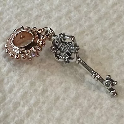 Mickey Mouse Key Dangle Charm Authentic 925 ALE Silver • $21