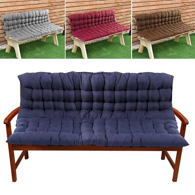 Garden Bench Swing Cushion Seat Backrest 2/3 Seater Home Chair Furniture Pad .#g • £7.06