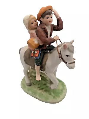 1983 Small Norman Rockwell 'off To School' Porcelain Figurine • $5