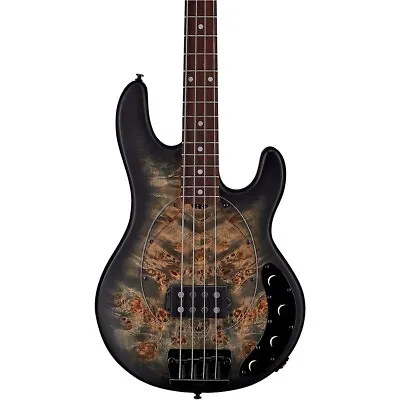 Sterling StingRay Ray34 Burl Top RW FB Bass Transparent Black Satin 197888453 OB • $783.99