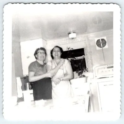 Vintage PhotoWomen Posing In Kitchen 1950's Found Art DST7 • $1.50