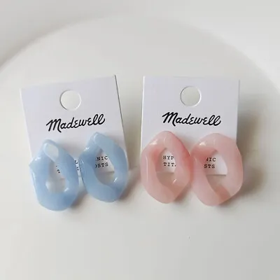 New Madewell Resin Drop Earrings Gift Fashion Party Women Jewelry 2Colors Chosen • $8.99