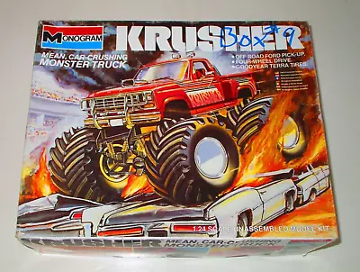 Vintage Monogram Krusher Ford Monster Truck 1/24 Model Kit Parts Repair Junkyard • $14.50