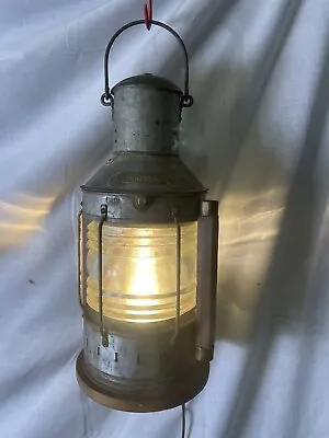 Hanging Vintage Ankerlight Ship Navigation Nautical Boat Maritime Lantern ￼18” • $135