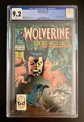 Cgc 9.2 1989 #11 Wolverine Limited Series Marvel Comics *under Graded🔥 • $34