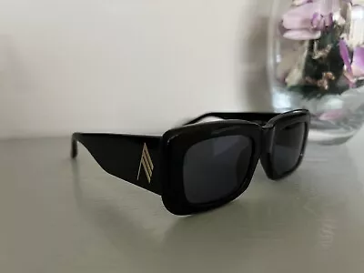 Linda Farrow X Attico Marfa Rectangular Sunglasses Black RRP £220 • £95