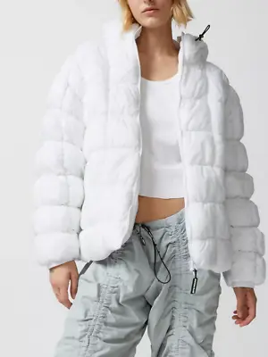 Urban Outfitters Iets Frans Ruched Baffle Puffer Jacket - Size M - NWT - $109 • £57.61