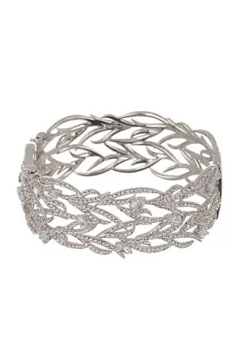 ELIOT DANORI NADRI Sophia CZ Leaf Side Hinge Bracelet RV$175 • $69.99