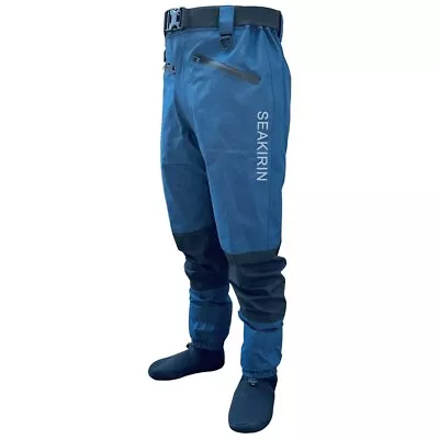 4-Layer Waist Wader Waterproof Pants Breathable Stockingfoot For Hunting Fishing • $272.52