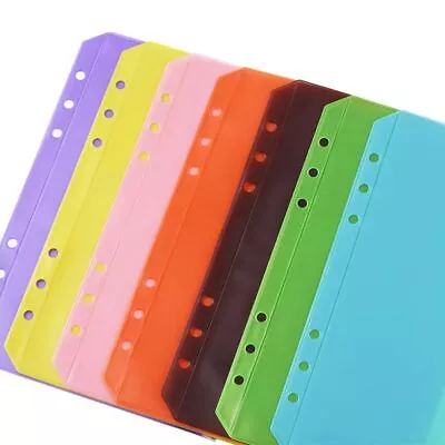 £5.46 • Buy 6-Ring Binder Pockets Notebook Binder Pouch Loose Leaf Bag Zipper Folders