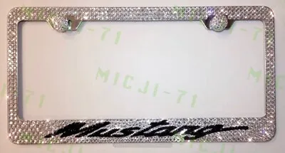 Mustang GT 350 Bling License Plate Metal Frame Holder Made W Swarovski Crystals • $129.99