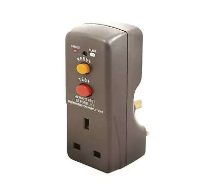 Masterplug ARCDKG RCD Plug-in Adapter Circuit Breaker Safety Trip Switch Garden • £12.99