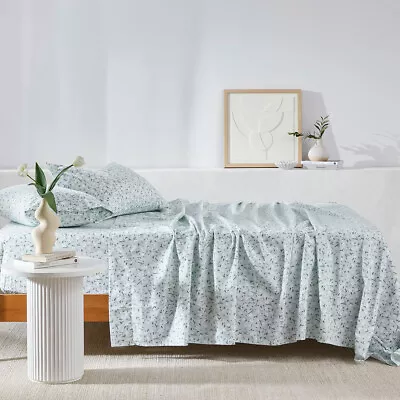 New Habitat Ditsy Flower Printed Flannelette Sheet Set • $129.95