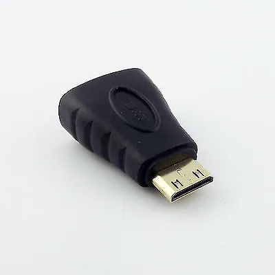 1pcs HDMI 1.4 Female Jack To Mini HDMI Male Plug Converter HD 1080P Gold Adapter • $1.69