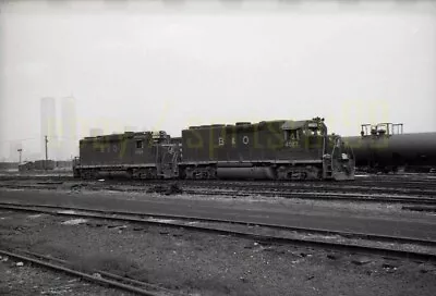 BO Baltimore & Ohio EMD GP40 Locomotive #4027 - Vintage Railroad Negative • $19.45