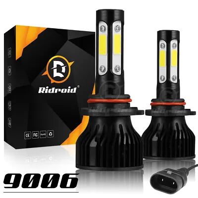 2x 4-sides 9006 LED Headlight Bulb Conversion Kit Low Beam 6500K Super Bright • $15.99