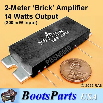 2-Meter 142-163 MHz Amp - Mitusbishi M57719N 200mW In 16+ Watts Out *USA SELLER* • $69.95