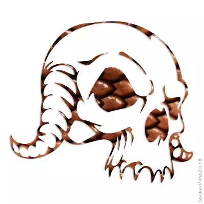 Monster Demon Skull Horn Vinyl Decal Sticker 40 Patterns & 3 Sizes #1047 • $4.95