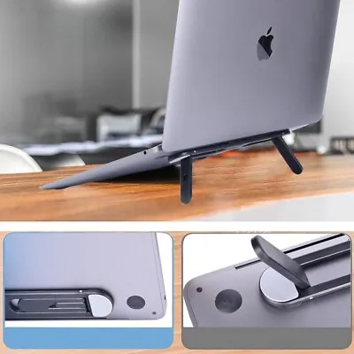 UK Adjustable Laptop Stand Folding Portable Desktop Holder Office Support Mini   • £3.53