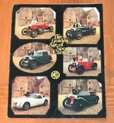 Vtg 1974 MG Dealer Sales Brochure MGB/GT Midget The Golden Age Of Sports Cars  • $12.99