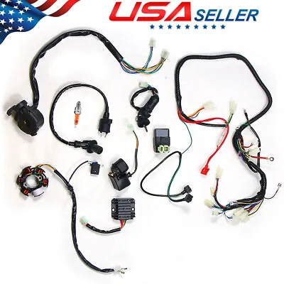 Electric Wiring Harness CDI Coil Stator Kit For GY6 150CC ATV Quad Go Kart • $33.99