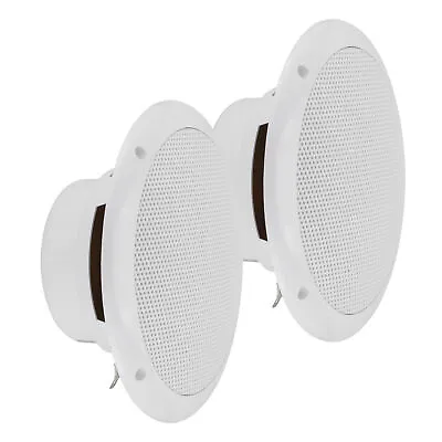 GT Audio GT-SPL6.2W 4Ohm Waterproof Marine Fullrange Speaker Pair 150w RMS White • £27.99
