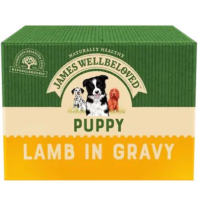 £39.99 • Buy James Wellbeloved Puppy Wet Dog Food Pouch Lamb & Rice Gravy 40 X 150g (4 BOXES)