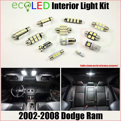 Fits 2002-2008 Dodge Ram WHITE LED Interior Light Accessories Package Kit 10 PCS • $12.99