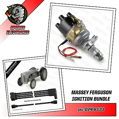 Massey Ferguson TEA 20 MF35 135 Replacement Electronic Distributor And HT Leads • £78.95