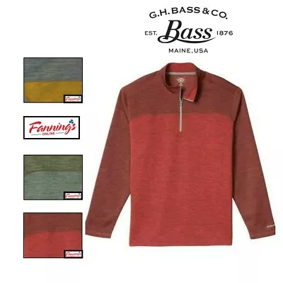 G.H. Bass & Co Men's Textured Fleece 1/4 Zip Pullover H33 • $24.83