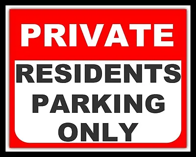 Private Residents Parking Only Car Park Notice Metal Tin Sign Others Listed 828 • £6.99