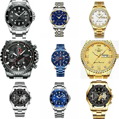 $19.99 • Buy Men 's Watch Stainless Steel Quartz Luminous Relojes De Hombre Classic Watches F