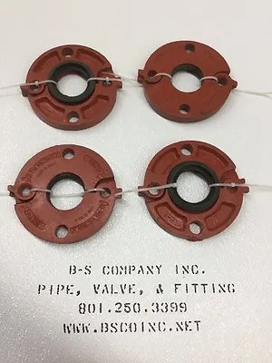 2  Victaulic Style 741 Flange Adapter W/ Gasket For Grooved End Fittings 4-Bolt • $112